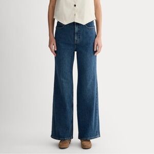 Everlane The Way-High Sailor Jean 25 Crop Deep Blue